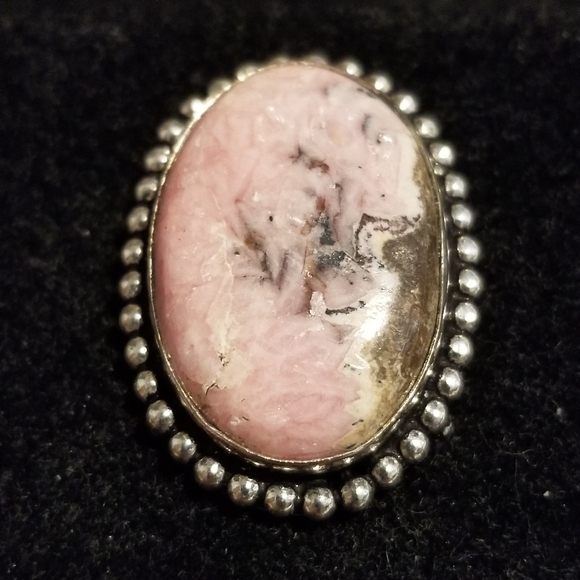 Vintage | Jewelry | Vintage Rhodonite Silver Ring | Poshmark